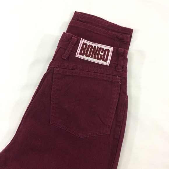 Bongo By Gene Montesano High Waist Burgundy
Denim Sz 5 - Picture 4 of 10